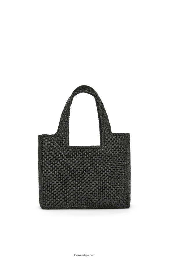 Loewe Жене торба са малим фонтом од рафије црн HJTY53