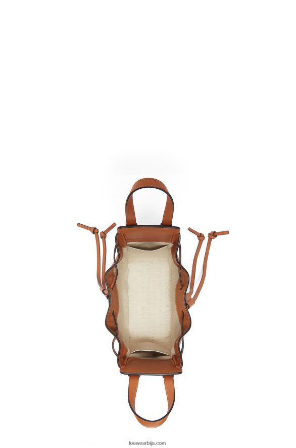Loewe Жене мини канап за висећу мрежу од класичне телеће коже тан HJTY242