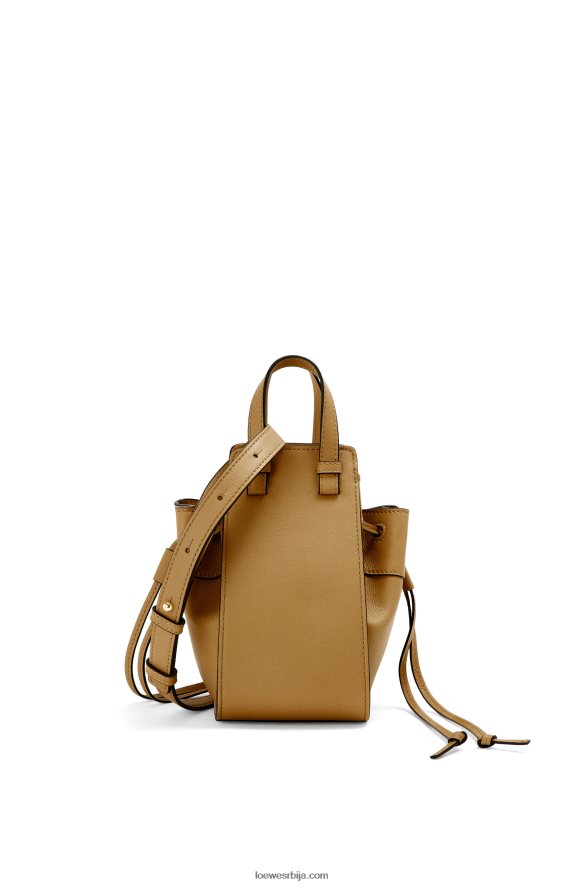 Loewe Жене мини канап за висећу мрежу од класичне телеће коже окер зелене боје HJTY243