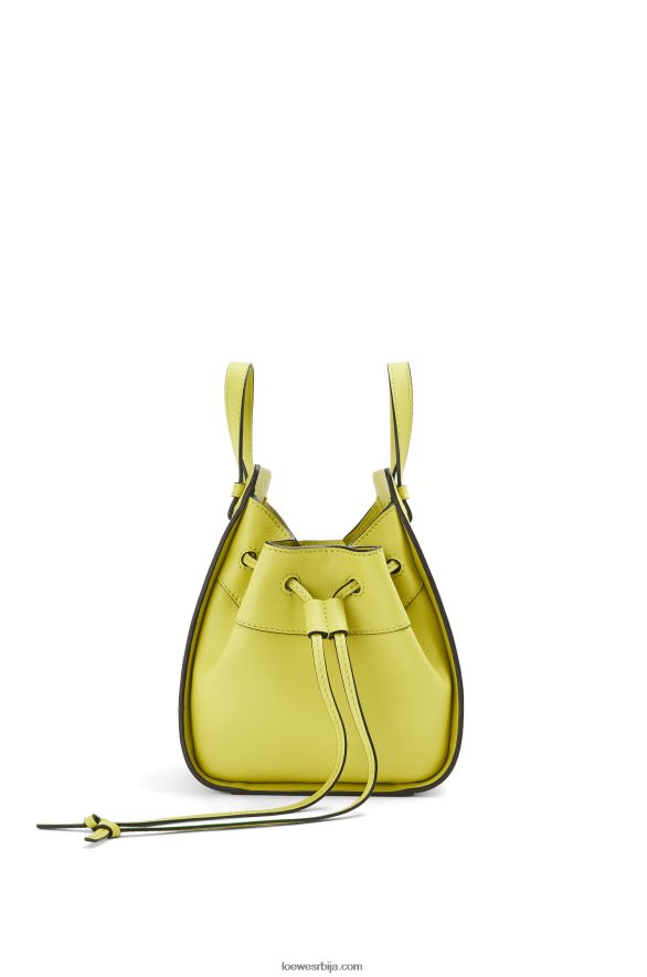 Loewe Жене мини канап за висећу мрежу од класичне телеће коже лимето жута HJTY297
