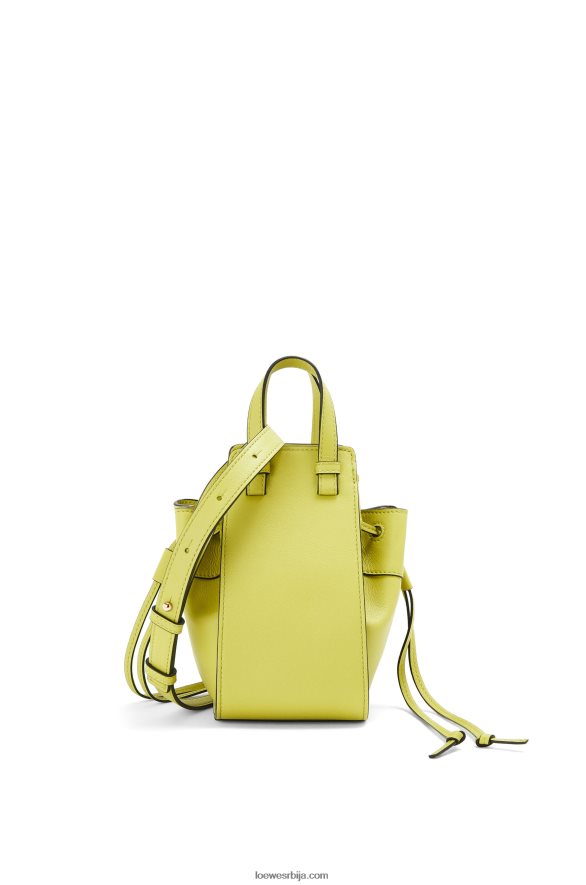 Loewe Жене мини канап за висећу мрежу од класичне телеће коже лимето жута HJTY297