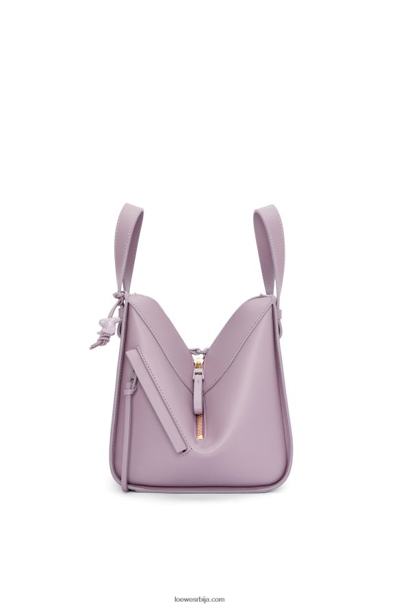 Loewe Жене компактна висећа мрежа од сатенске телеће коже бледа глазура од патлиџана HJTY312