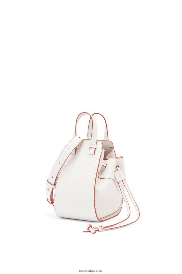Loewe Жене мини канап за висећу мрежу од мекане телеће коже мека бела HJTY313