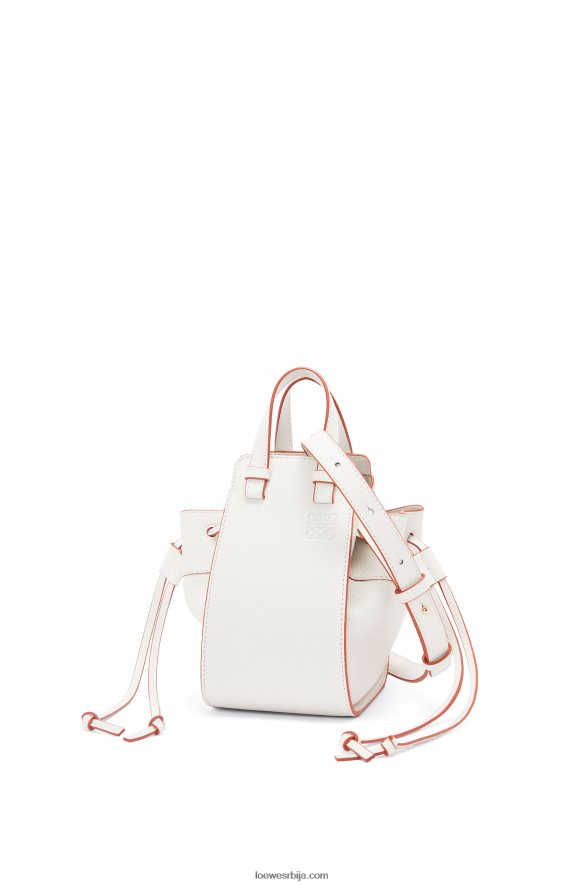 Loewe Жене мини канап за висећу мрежу од мекане телеће коже мека бела HJTY313
