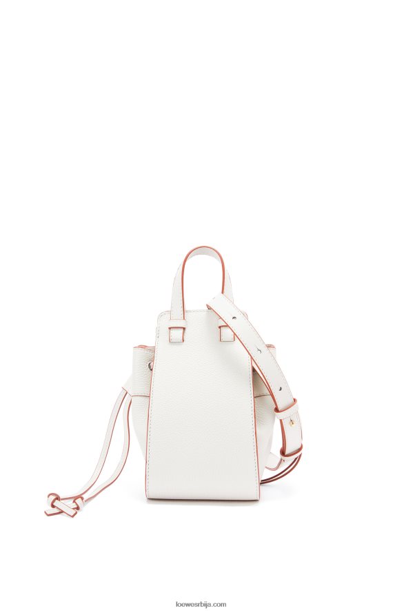 Loewe Жене мини канап за висећу мрежу од мекане телеће коже мека бела HJTY313