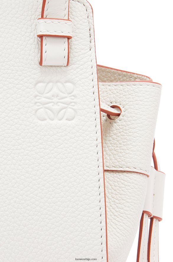 Loewe Жене мини канап за висећу мрежу од мекане телеће коже мека бела HJTY313