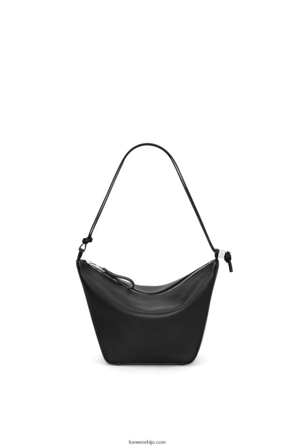 Loewe Жене мини хаммоцк хобо торба од класичне телеће коже црн HJTY329