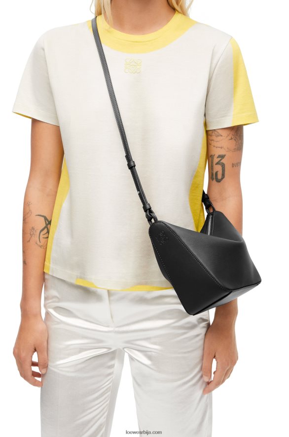 Loewe Жене мини хаммоцк хобо торба од класичне телеће коже црн HJTY329