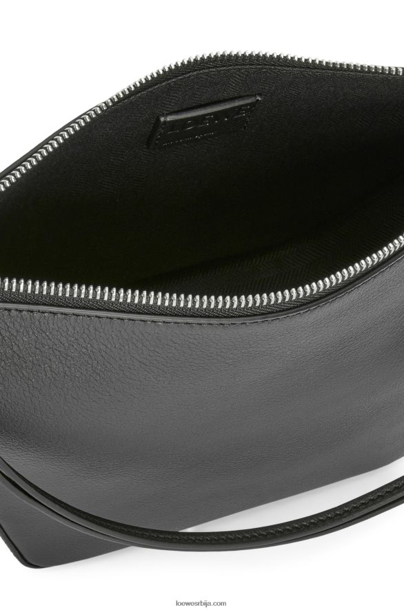 Loewe Жене мини хаммоцк хобо торба од класичне телеће коже црн HJTY329