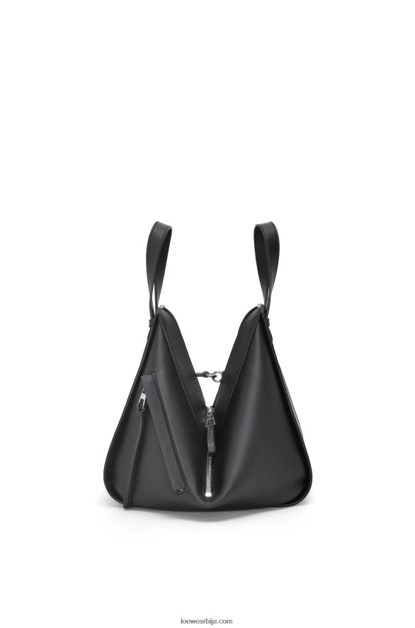 Loewe Жене мала торба за висећу мрежу од класичне телеће коже црн HJTY341