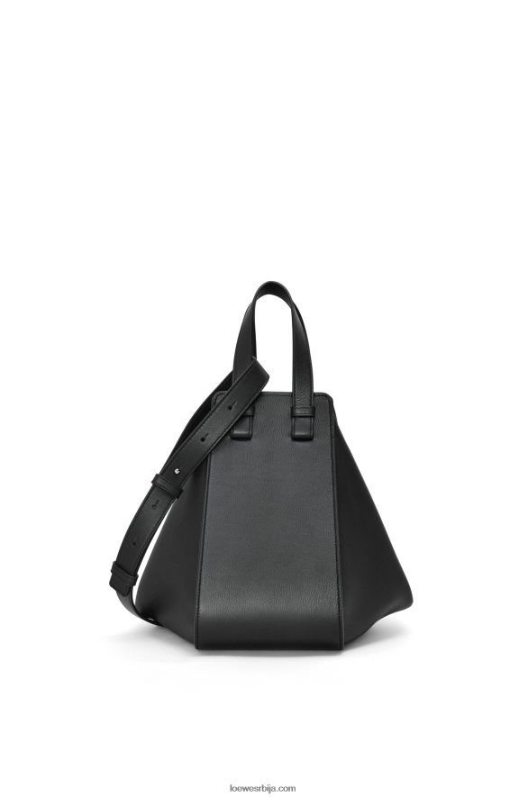 Loewe Жене мала торба за висећу мрежу од класичне телеће коже црн HJTY341