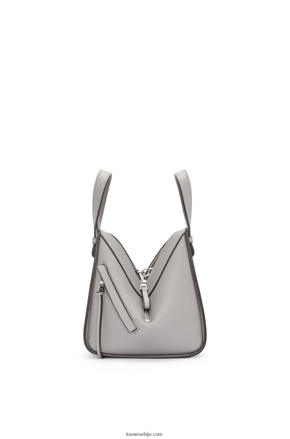 Loewe Жене компактна торба за висећу мрежу од мекане телеће коже бисерно сива HJTY342