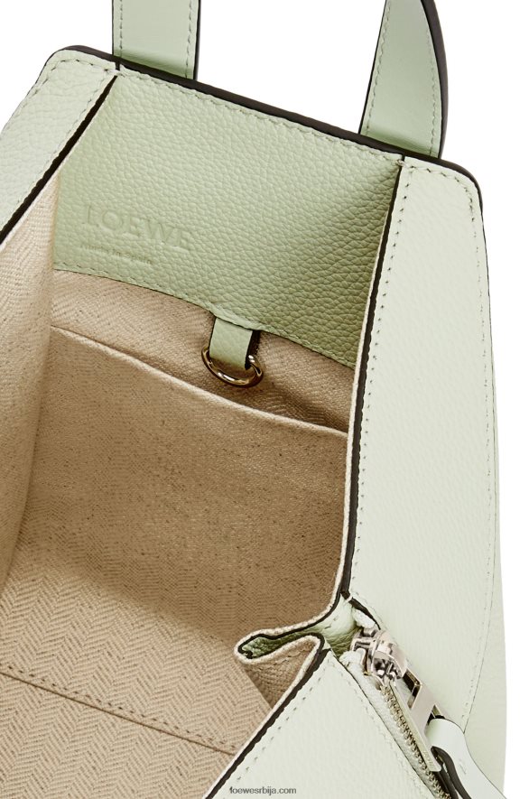 Loewe Жене компактна торба за висећу мрежу од мекане телеће коже светли селадон HJTY343