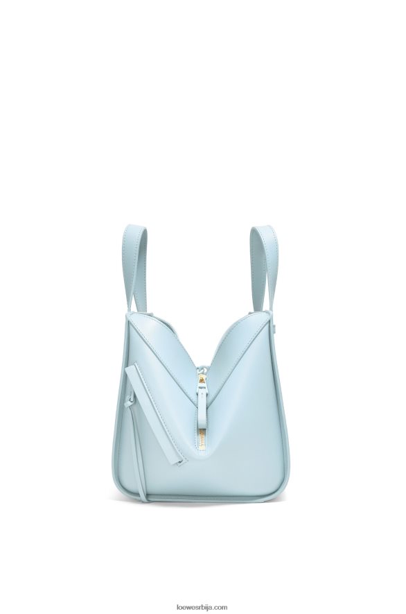 Loewe Жене хаммоцк компактна торба од сатенске телеће коже аквамарин HJTY460
