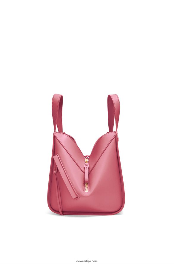 Loewe Жене хаммоцк компактна торба од сатенске телеће коже плумросе HJTY488