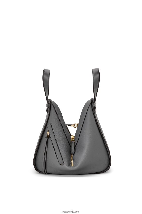 Loewe Жене мала торба за висећу мрежу од мекане телеће коже асфалт сива HJTY502