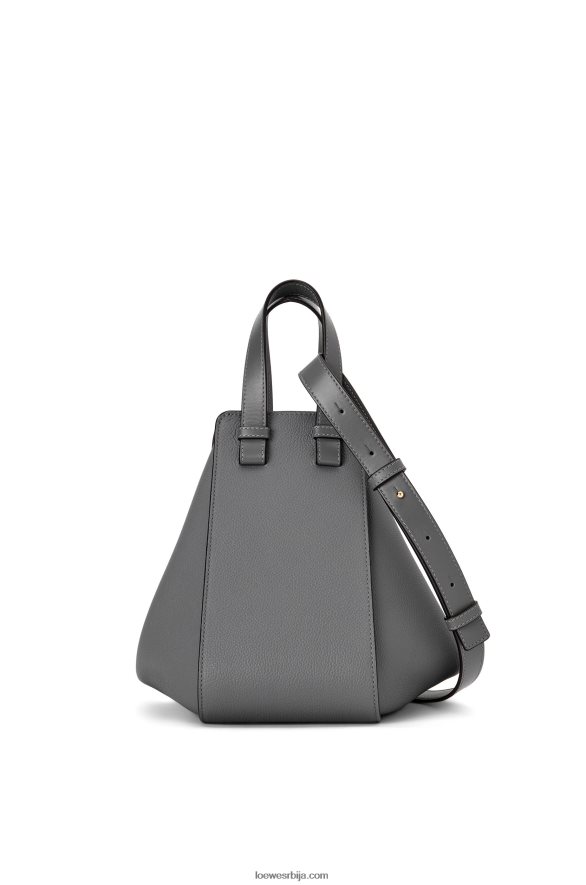 Loewe Жене мала торба за висећу мрежу од мекане телеће коже асфалт сива HJTY502
