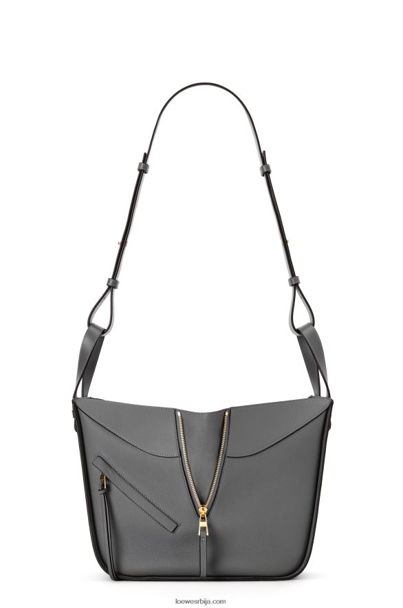 Loewe Жене мала торба за висећу мрежу од мекане телеће коже асфалт сива HJTY502