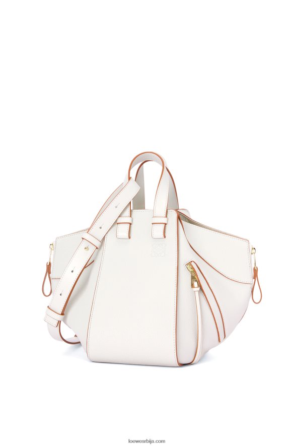 Loewe Жене мала торба за висећу мрежу од мекане телеће коже мека бела HJTY503
