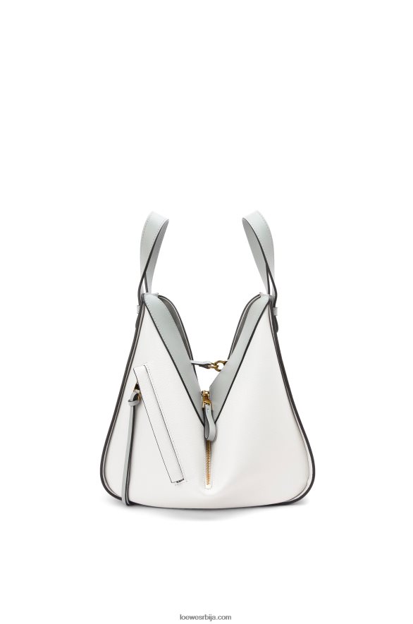 Loewe Жене мала торба за висећу мрежу од класичне телеће коже пепељасто сива/мермерно зелена HJTY514