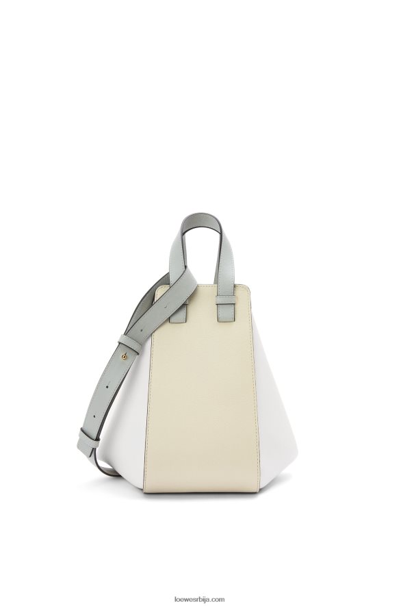 Loewe Жене мала торба за висећу мрежу од класичне телеће коже пепељасто сива/мермерно зелена HJTY514