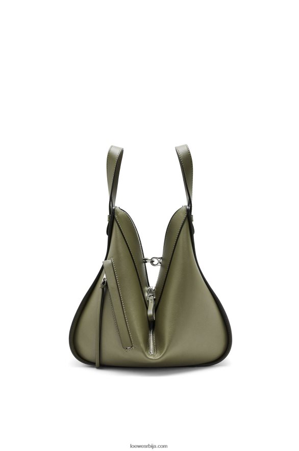 Loewe Жене мала торба за висећу мрежу од класичне телеће коже зелени авокадо HJTY524