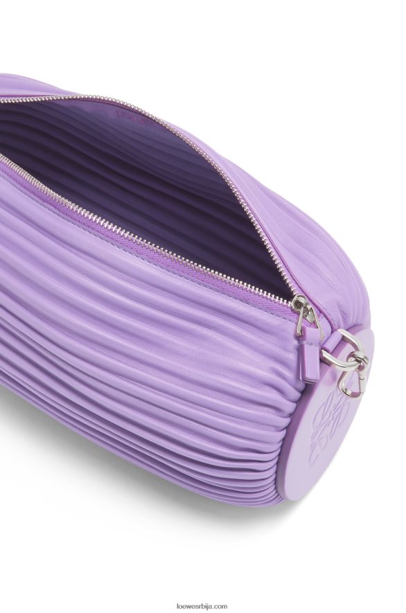 Loewe Жене торбица за наруквицу у плисираној напи светло љубичаста HJTY376