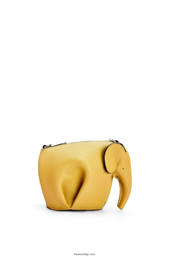 Loewe Жене торбица за слонове од класичне телеће коже жута HJTY557