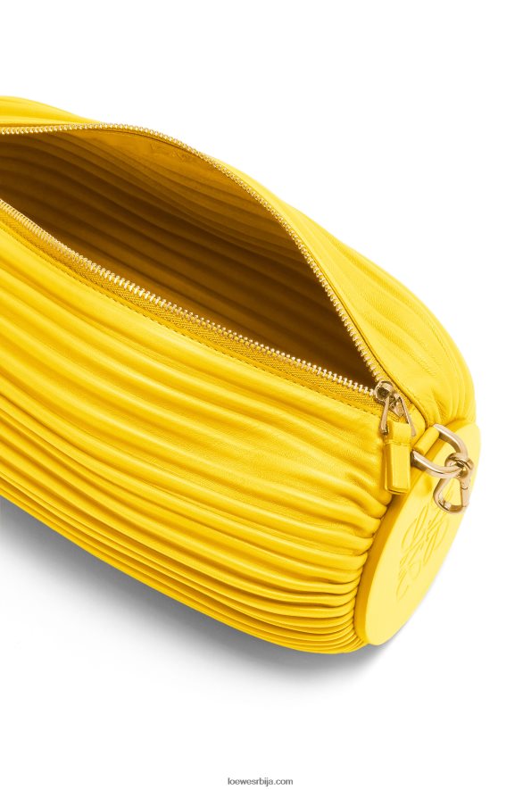 Loewe Жене торбица за наруквице од напа телеће коже лимун HJTY589