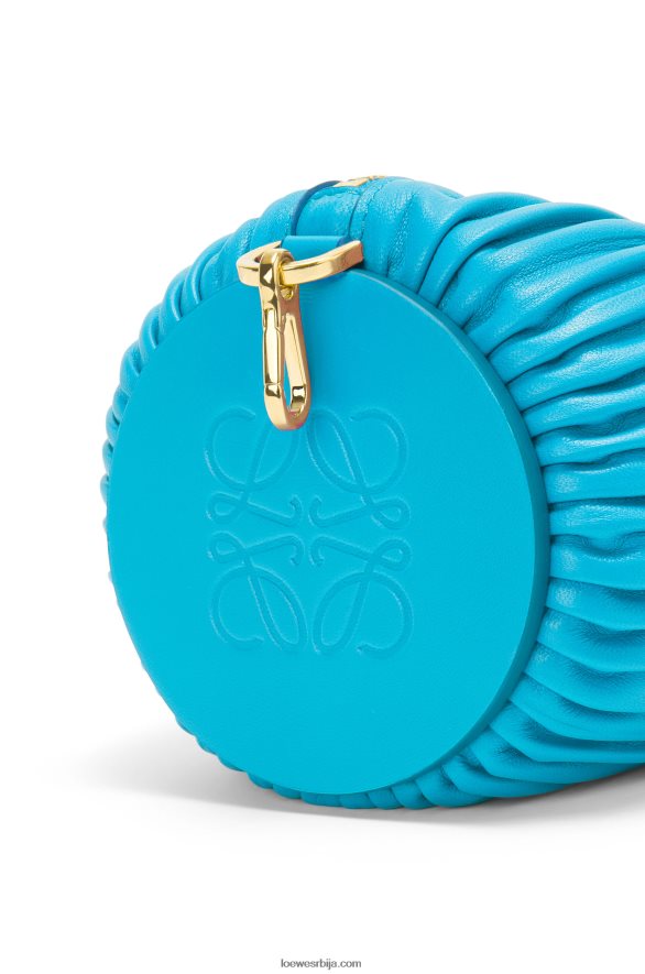 Loewe Жене торбица за наруквице од напа телеће коже цијан HJTY591