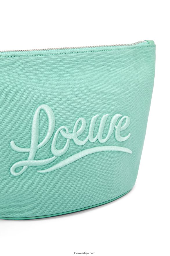 Loewe Жене козметичка торбица од платна и телеће коже бомбона HJTY592