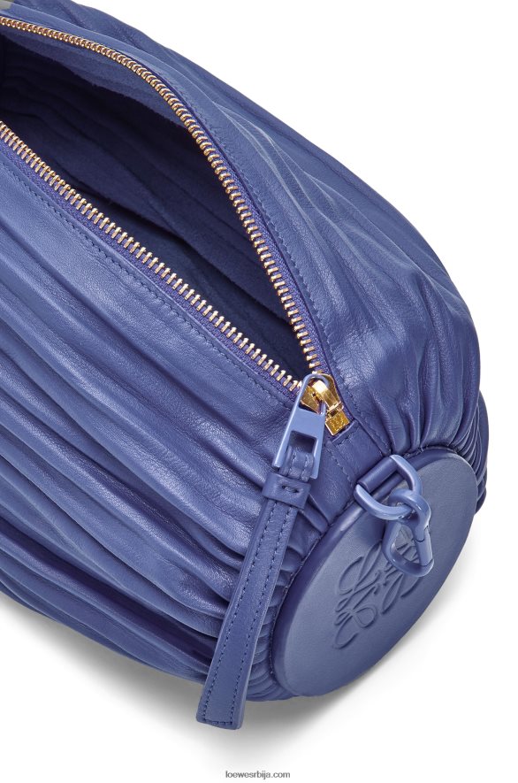 Loewe Жене торбица за наруквицу у плисираној напи дубока љубичаста глазура HJTY601