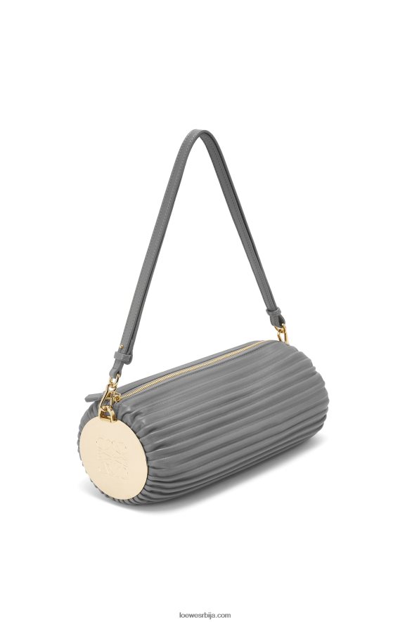 Loewe Жене торбица за наруквицу од напа телеће коже и месинга асфалт сива HJTY622