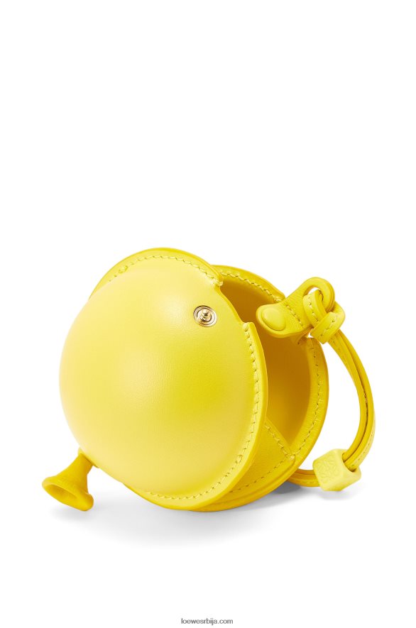 Loewe Жене торбица за балон од класичне телеће коже жута HJTY629