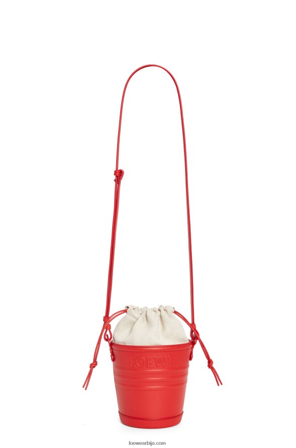 Loewe Жене жардињерски џеп од телеће коже црвена HJTY229