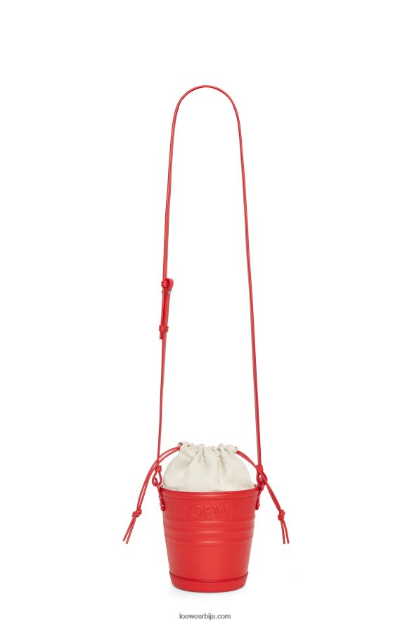 Loewe Жене жардињерски џеп од телеће коже црвена HJTY229