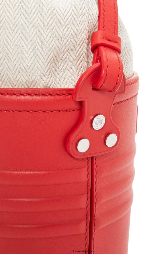 Loewe Жене жардињерски џеп од телеће коже црвена HJTY229