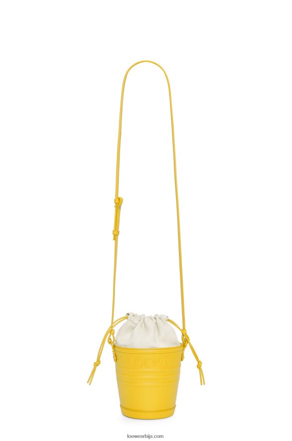 Loewe Жене жардињерски џеп од телеће коже жута HJTY230