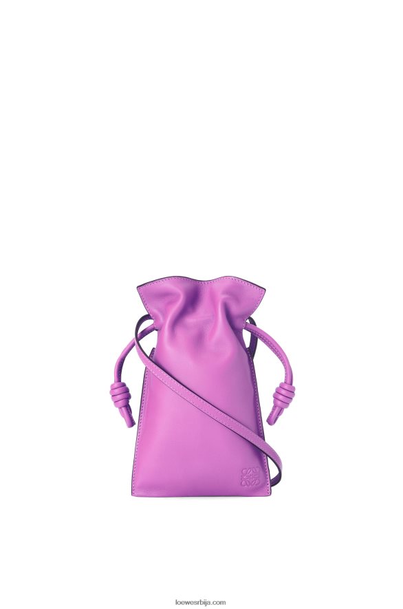 Loewe Жене фламенко џеп од напа телеће коже светло љубичаста HJTY295