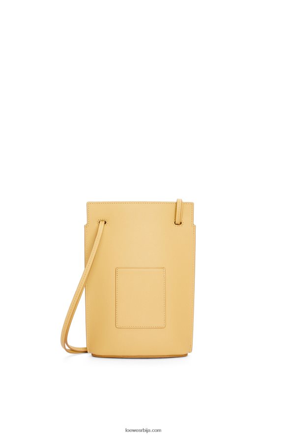 Loewe Жене џеп за коцкице од класичне телеће коже тамни путер HJTY574