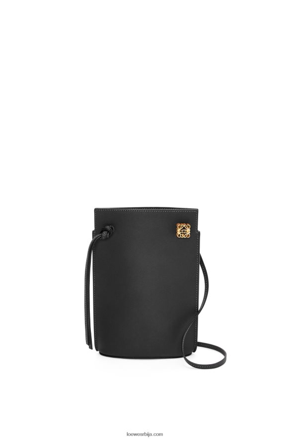 Loewe Жене џеп за коцкице од класичне телеће коже црн HJTY575
