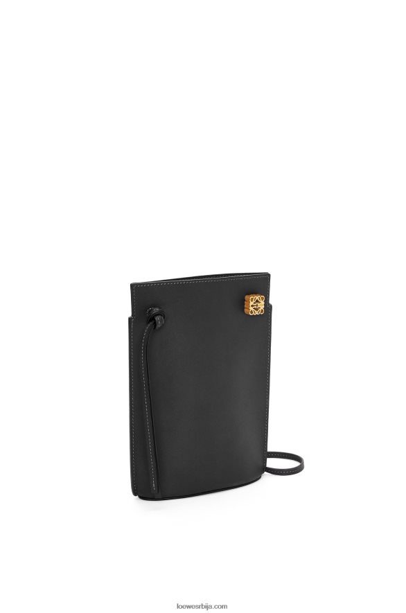 Loewe Жене џеп за коцкице од класичне телеће коже црн HJTY575