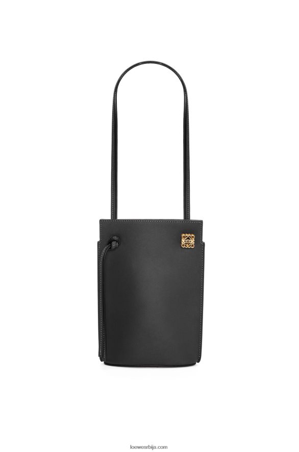 Loewe Жене џеп за коцкице од класичне телеће коже црн HJTY575