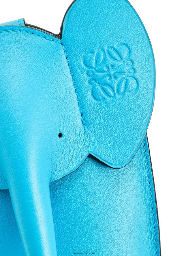 Loewe Жене џеп од слона од класичне телеће коже цијан HJTY603