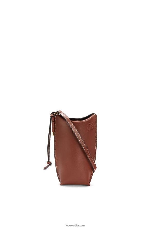 Loewe Жене џеп за капију од меке телеће коже рђа HJTY606