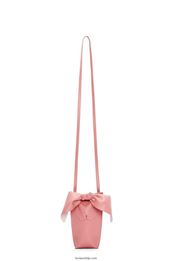 Loewe Жене џеп за зеку од класичне телеће коже цвет брескве HJTY621