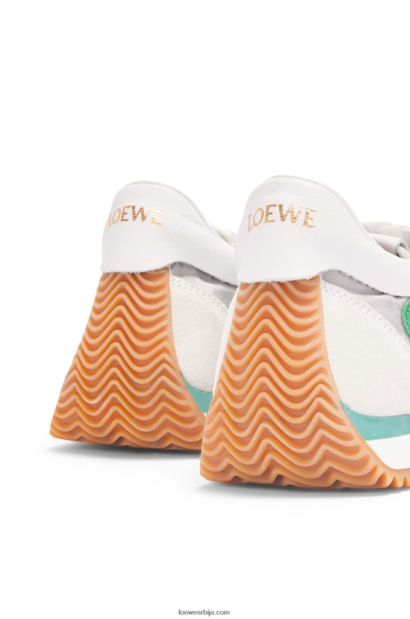 Loewe Жене флов руннер од техничке мреже и антилоп сребрна/бела/зелена HJTY649