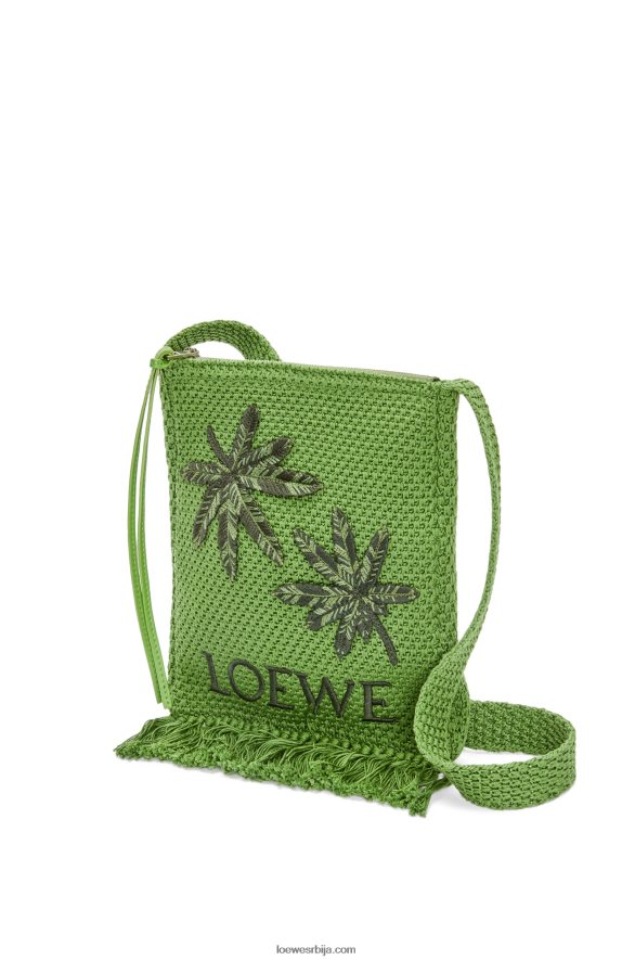 Loewe мушкарци торба са ресама од органског памука зелен HJTY231
