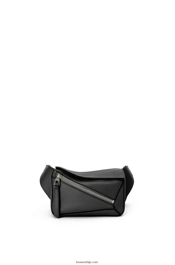Loewe мушкарци мини пуззле бумбаг од класичне телеће коже црн HJTY279