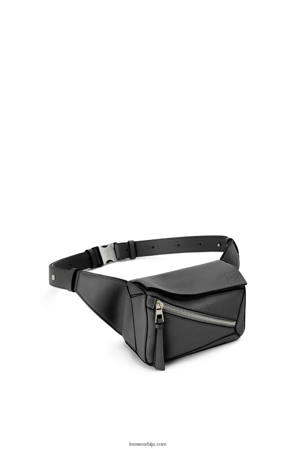 Loewe мушкарци мини пуззле бумбаг од класичне телеће коже црн HJTY279